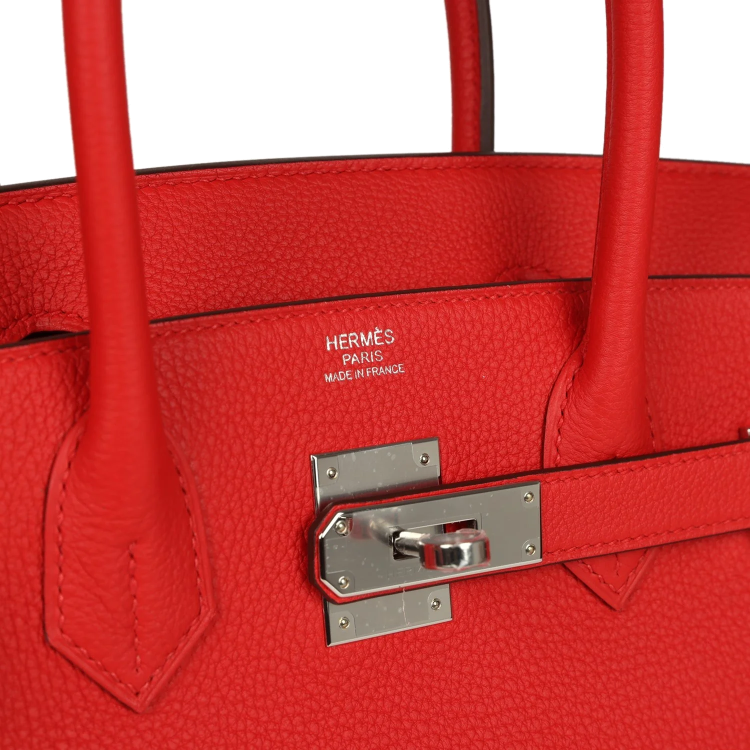 Hermes Birkin 30 Rouge de Coeur Togo Palladium Hardware Красный — фото 8