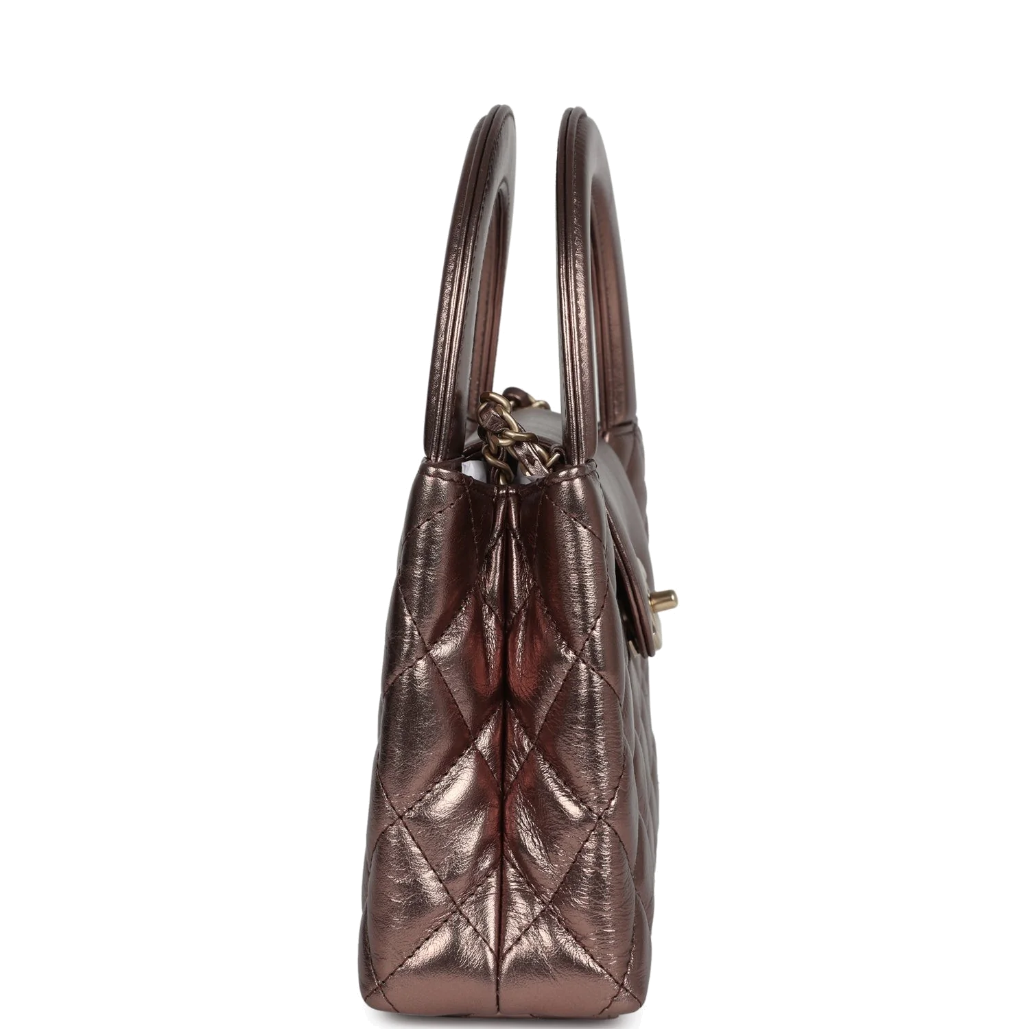 Chanel Small Kelly Shopper Metallic Bronze Calfskin — фото 4