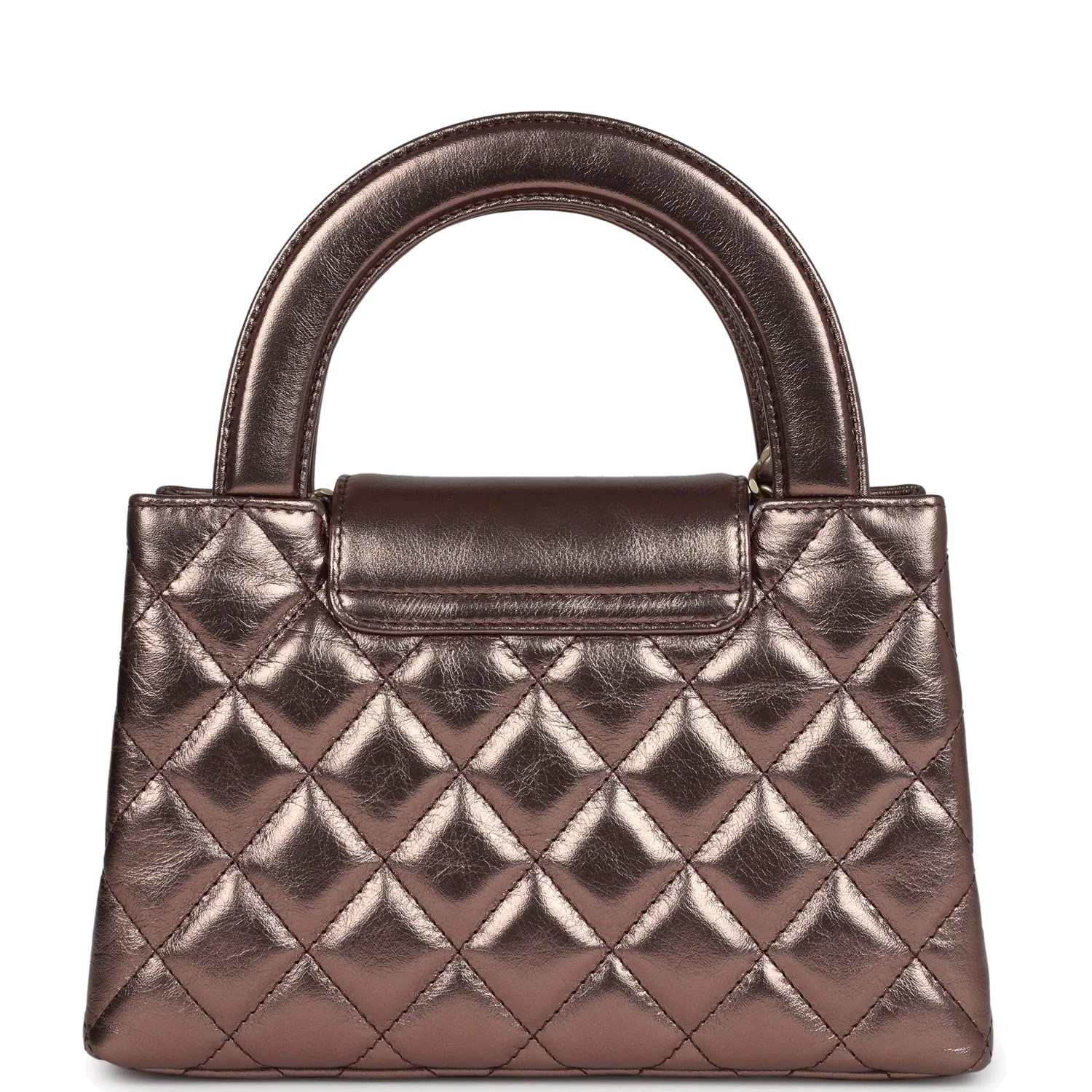 Chanel Small Kelly Shopper Metallic Bronze Calfskin — фото 5