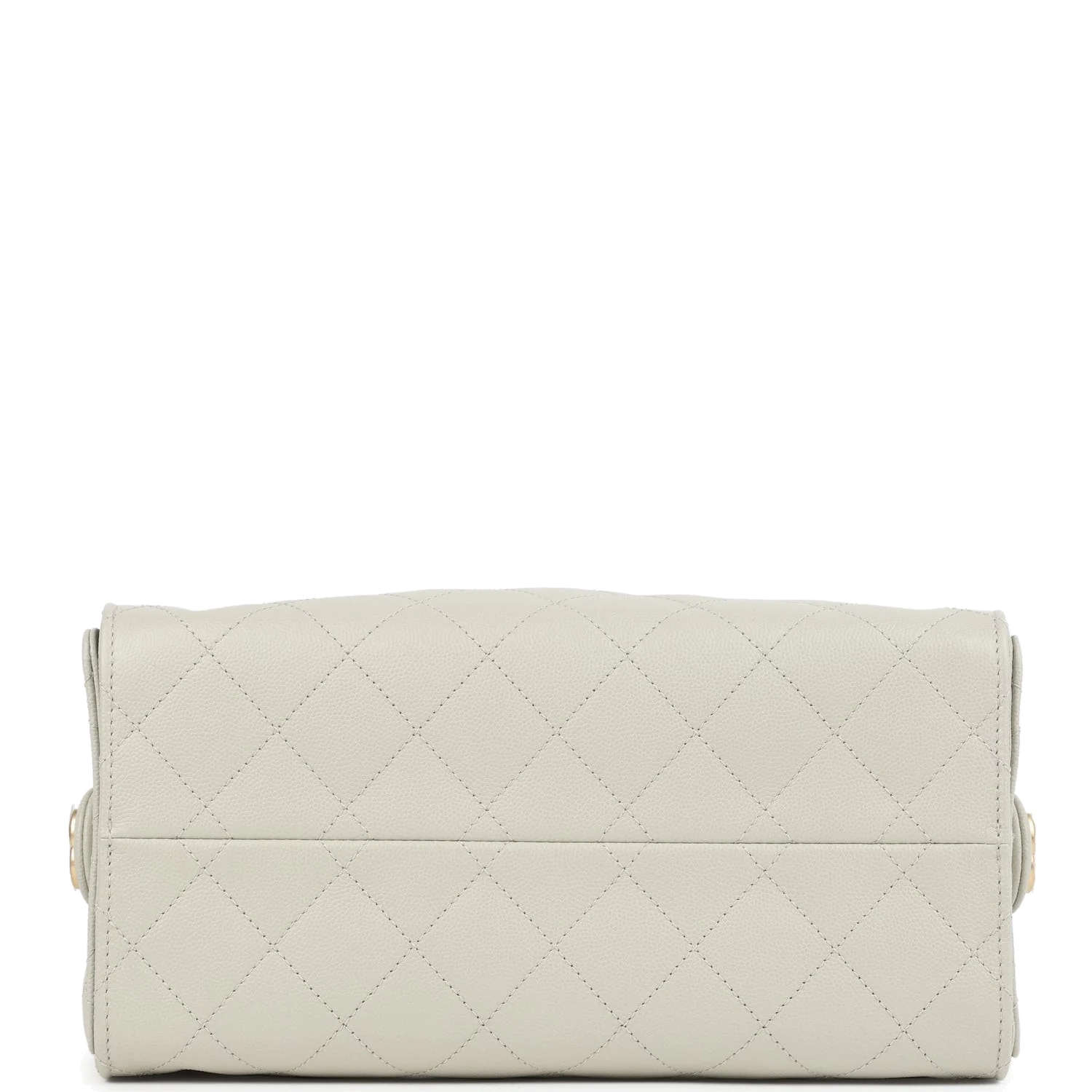 Chanel Small 25 Hobo Bag Light Grey Caviar — фото 7