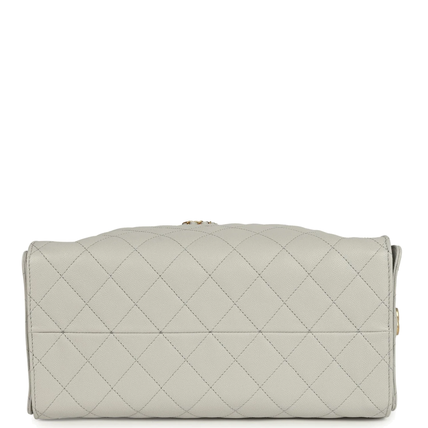 Chanel Medium 25 Hobo Bag Light Grey Caviar — фото 8