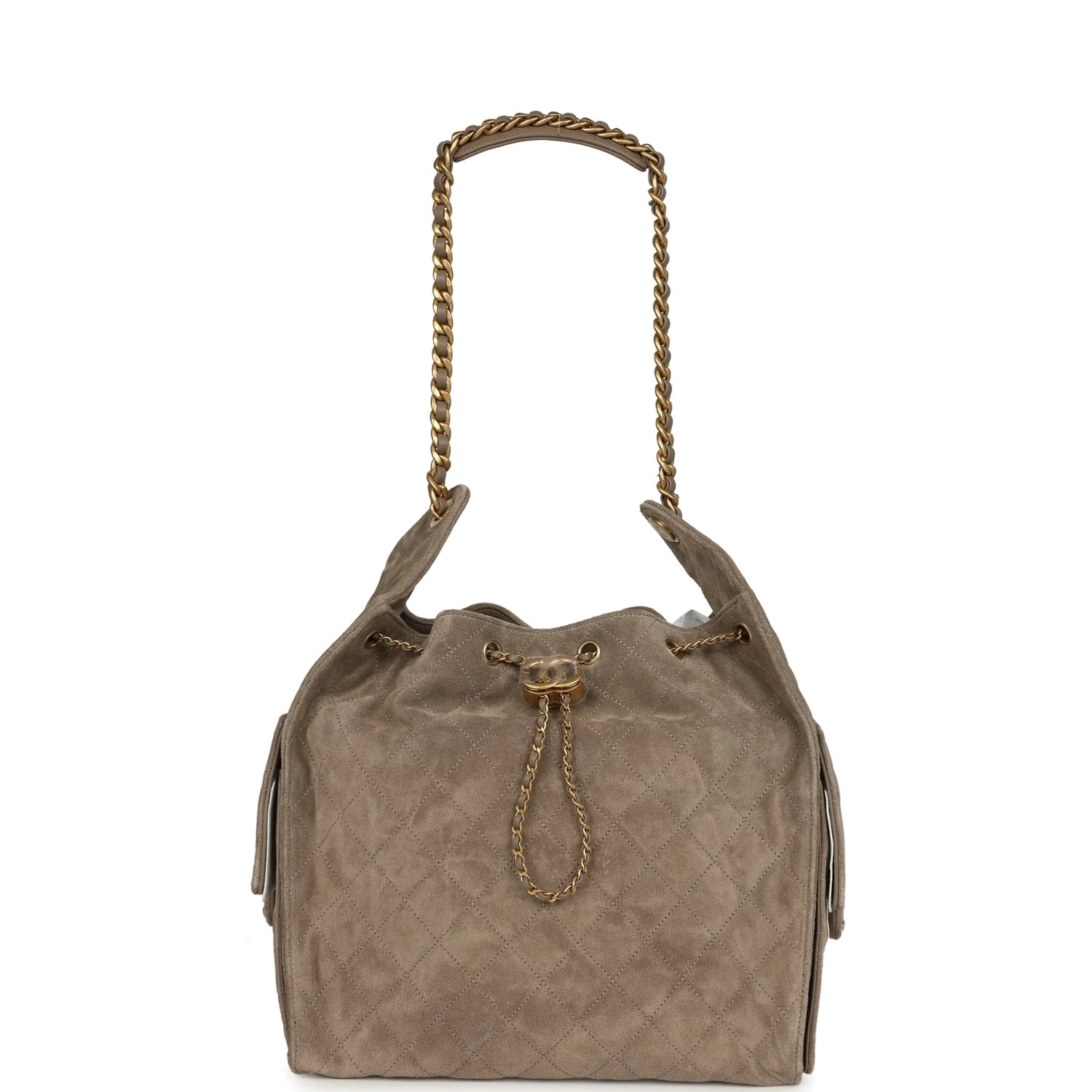 Chanel Medium 25 Hobo Bag Dark Grey Suede — фото 8