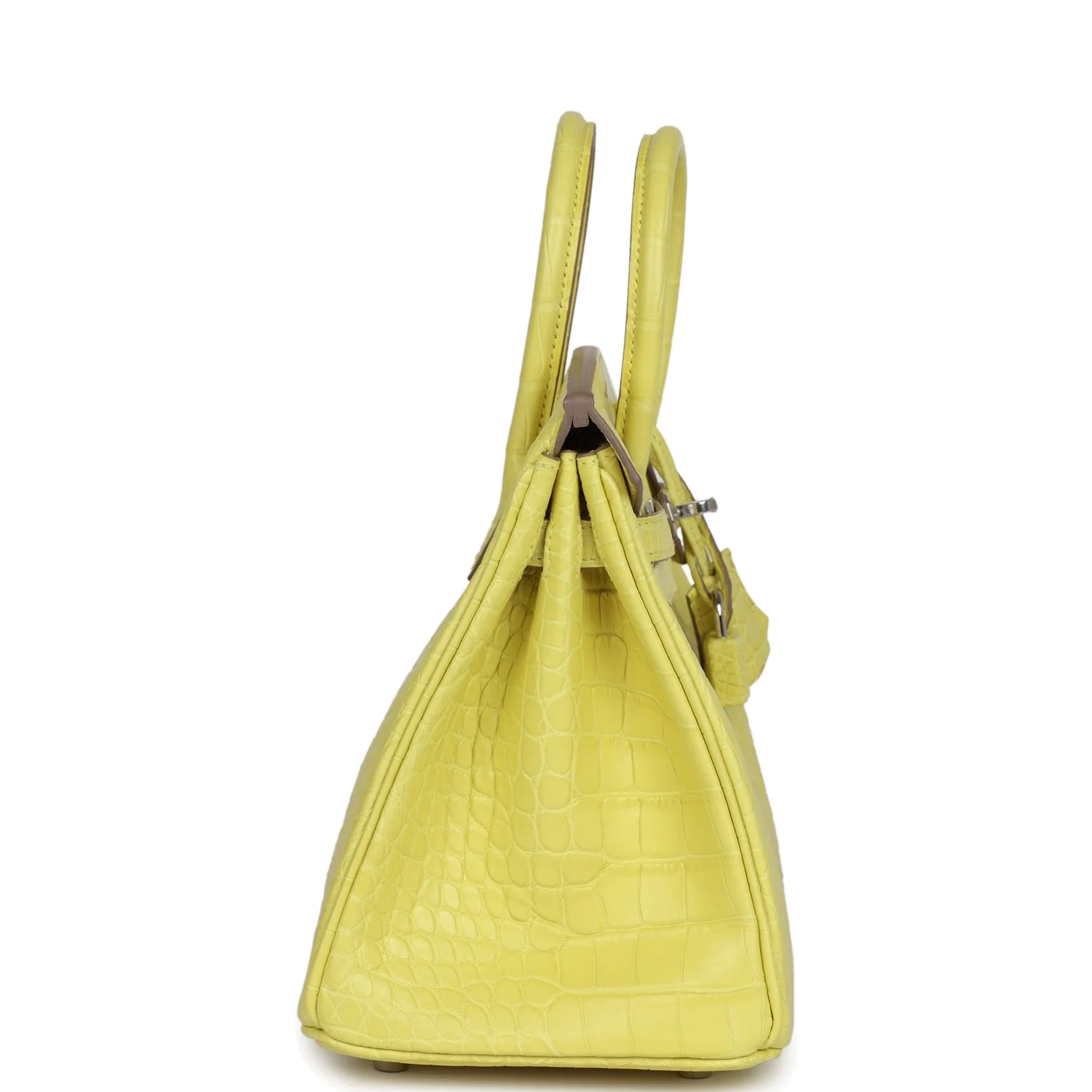 Hermes Birkin 25 Lime Matte Alligator Palladium Hardware Лайм матовый — фото 4