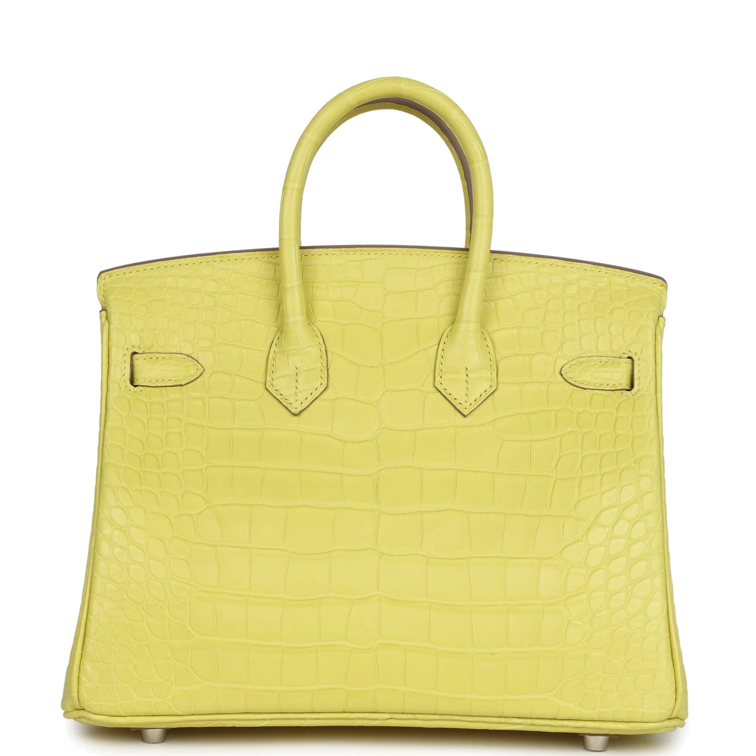 Hermes Birkin 25 Lime Matte Alligator Palladium Hardware Лайм матовый — фото 5