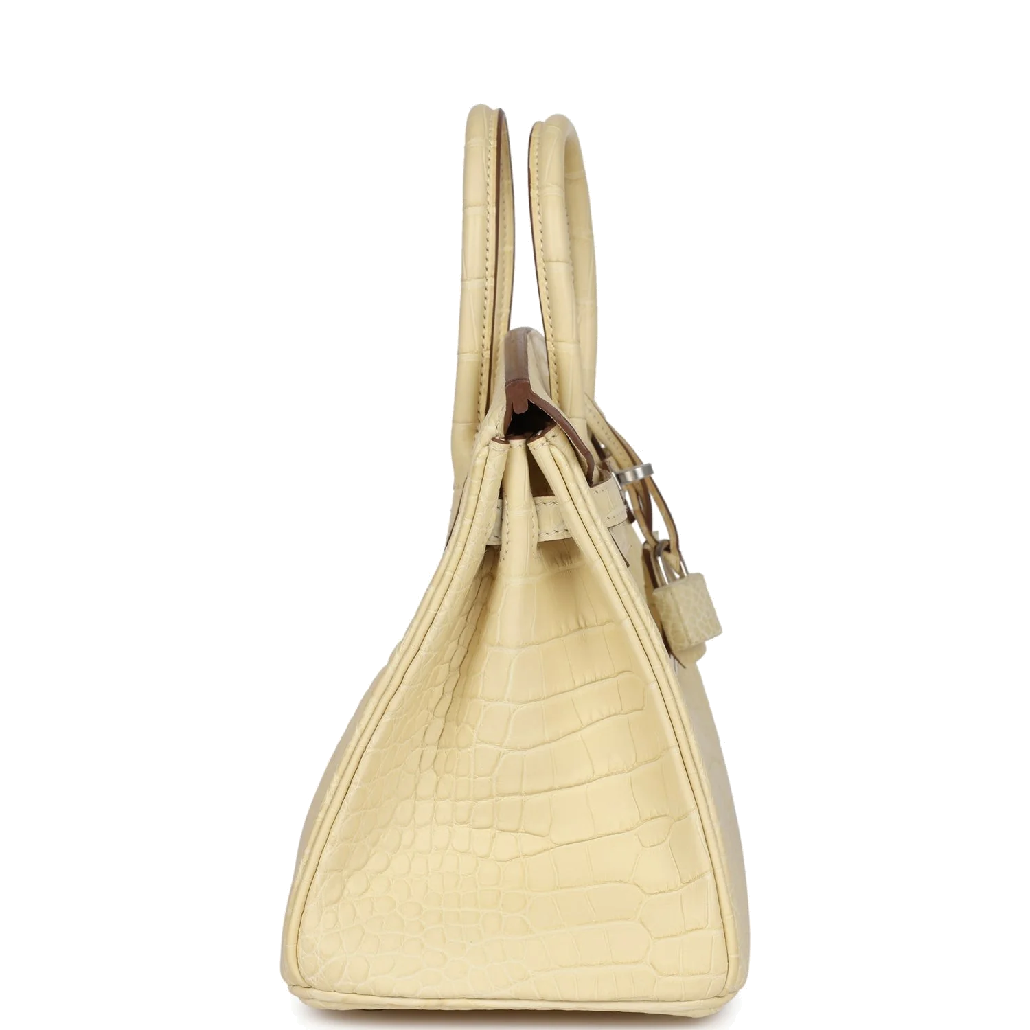 Hermes Birkin 25 Vanille Matte Alligator Palladium Hardware Ваниль матовый — фото 4