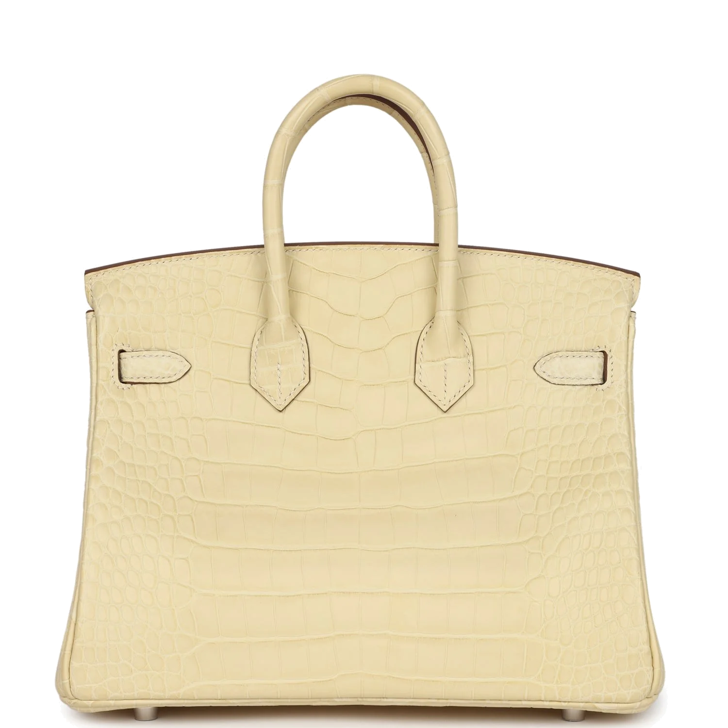 Hermes Birkin 25 Vanille Matte Alligator Palladium Hardware Ваниль матовый — фото 5