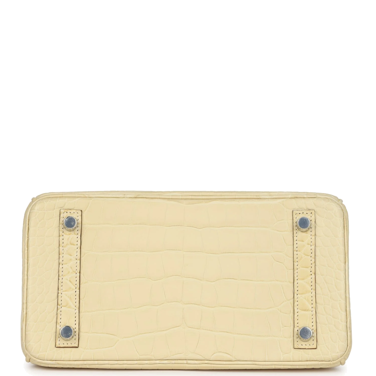 Hermes Birkin 25 Vanille Matte Alligator Palladium Hardware Ваниль матовый — фото 7