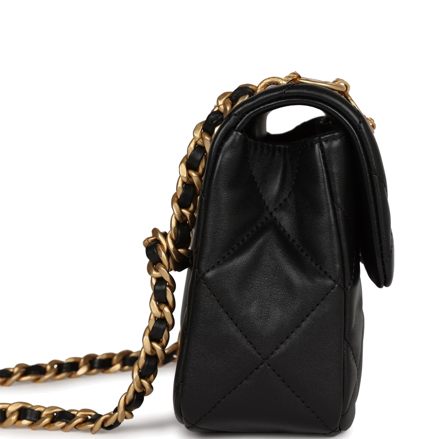 Chanel Mini Charms Flap Bag Black Lambskin — фото 5