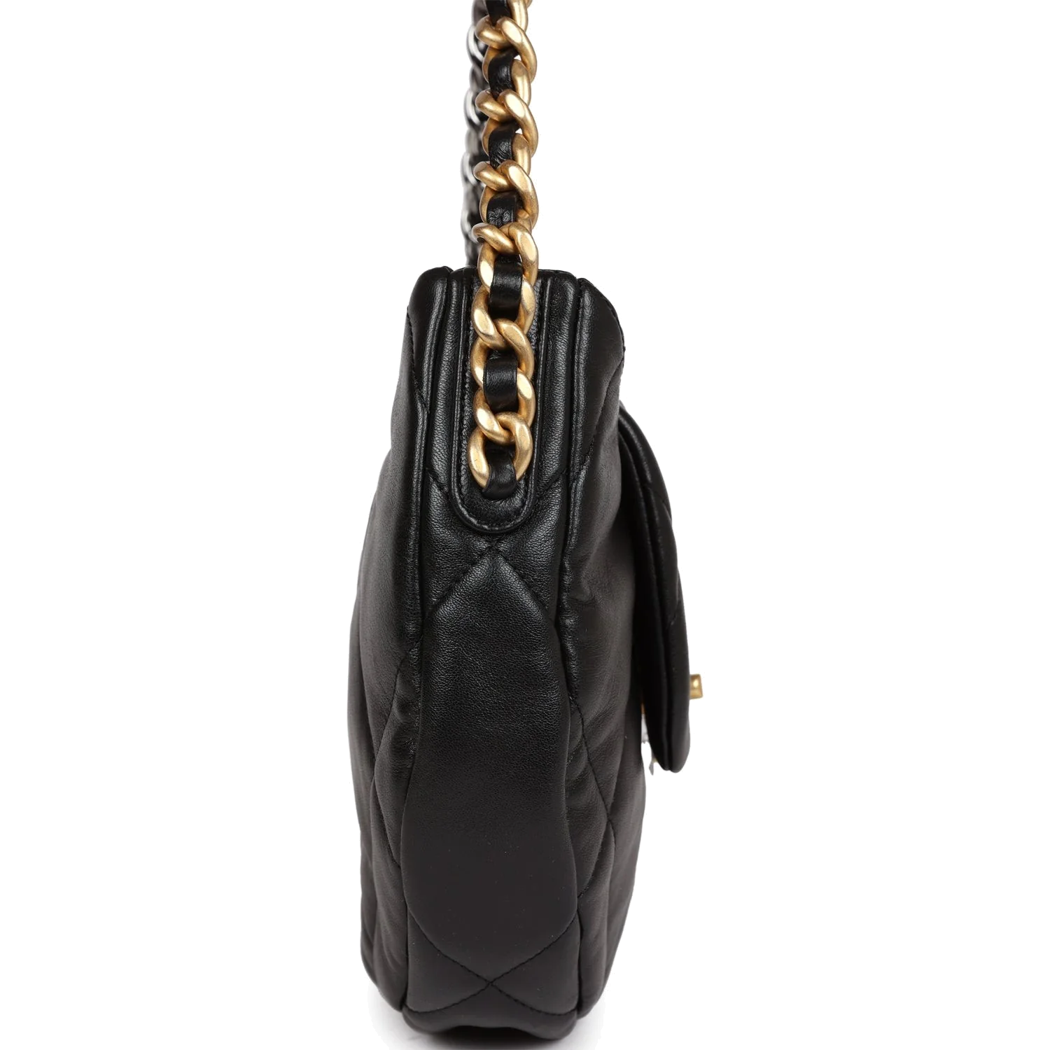 Chanel 19 Hobo Bag Black Lambskin — фото 4