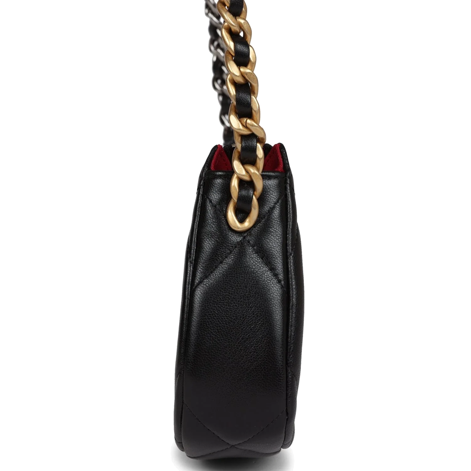 Chanel 19 Hobo Chain Bag Black Calfskin — фото 4