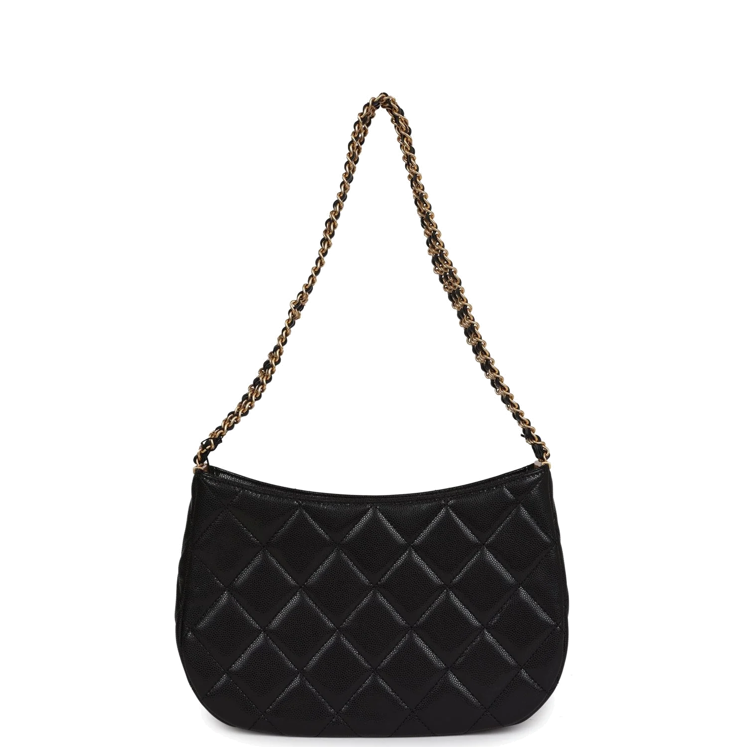 Chanel Hobo Bag Black Shiny Caviar — фото 5