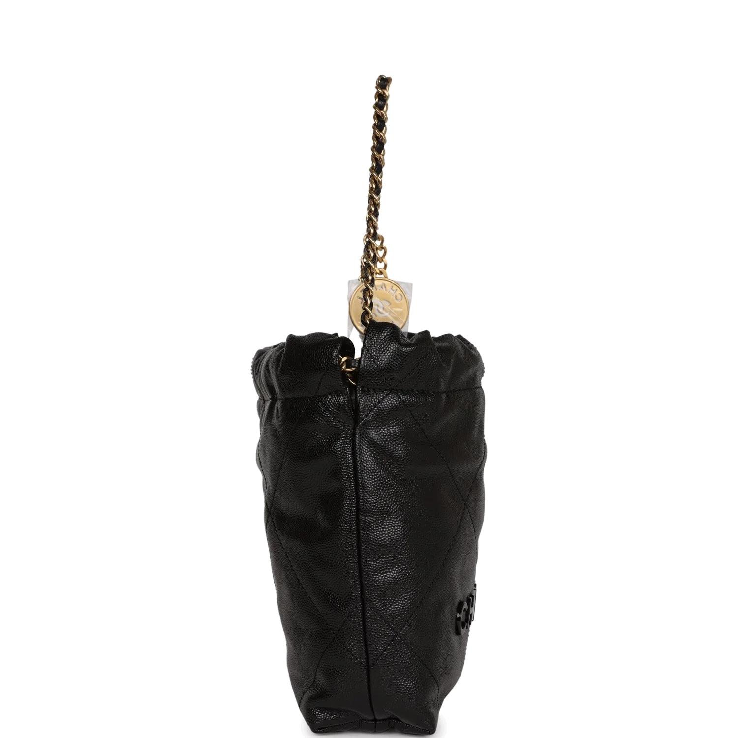 Chanel Mini 22 Bag Black Grained Calfskin — фото 4
