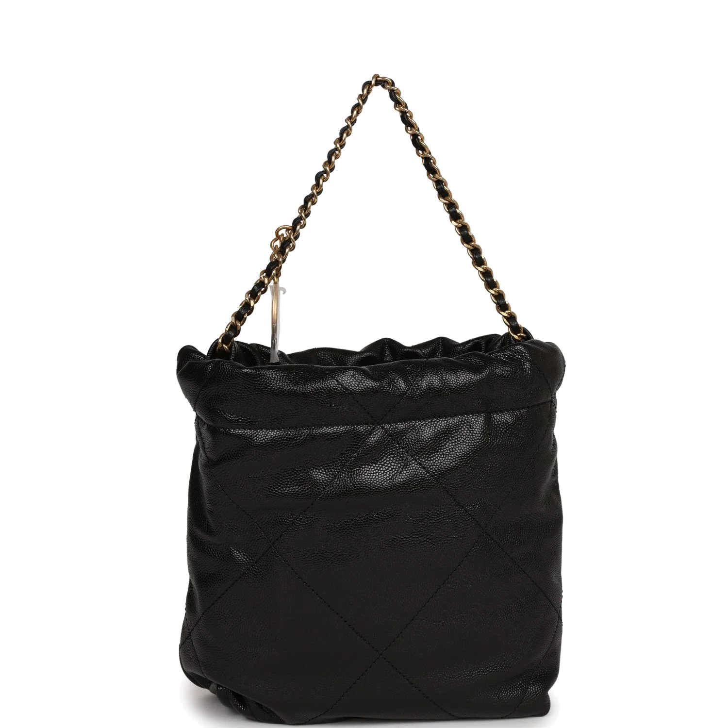 Chanel Mini 22 Bag Black Grained Calfskin — фото 5