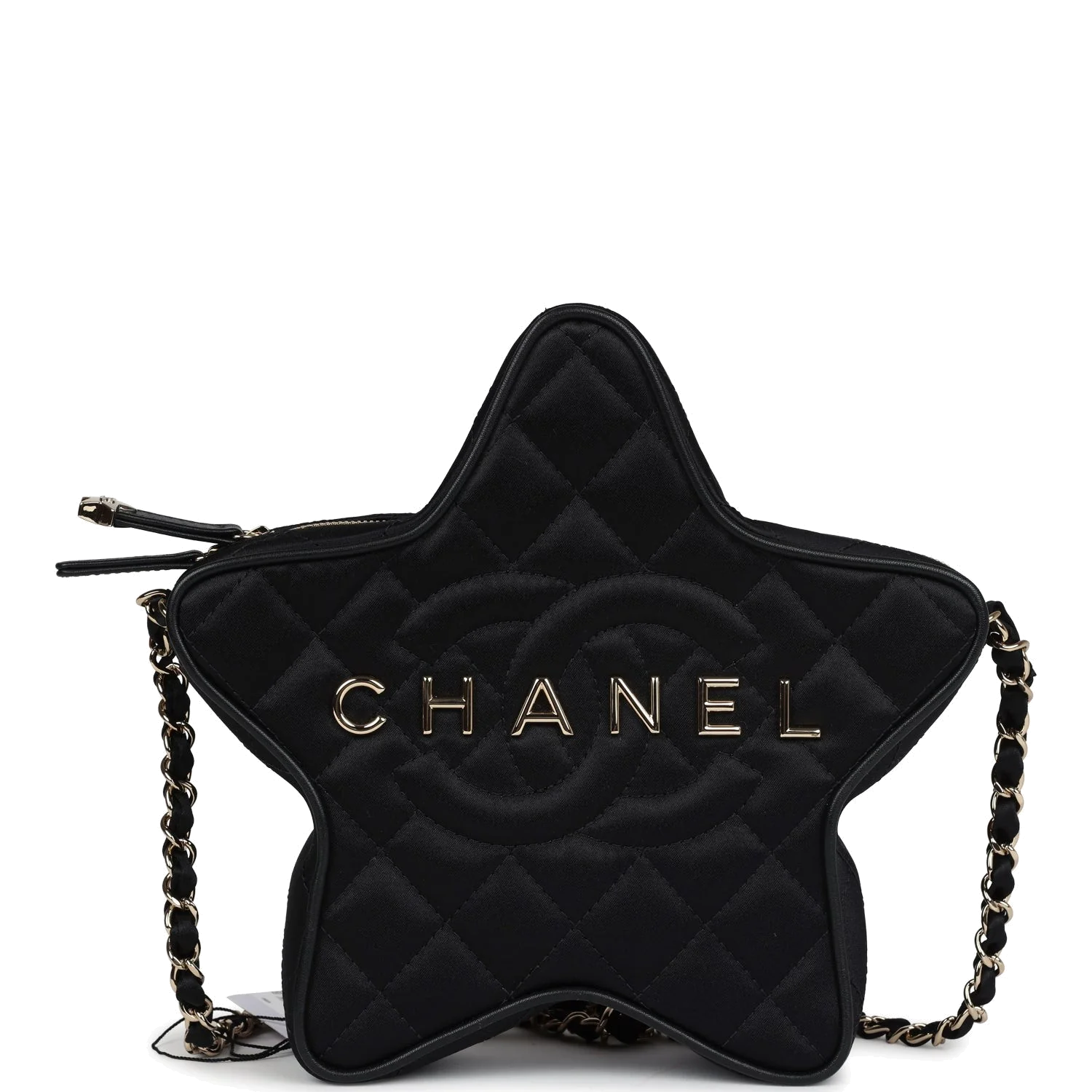 Chanel Star Bag Black Satin