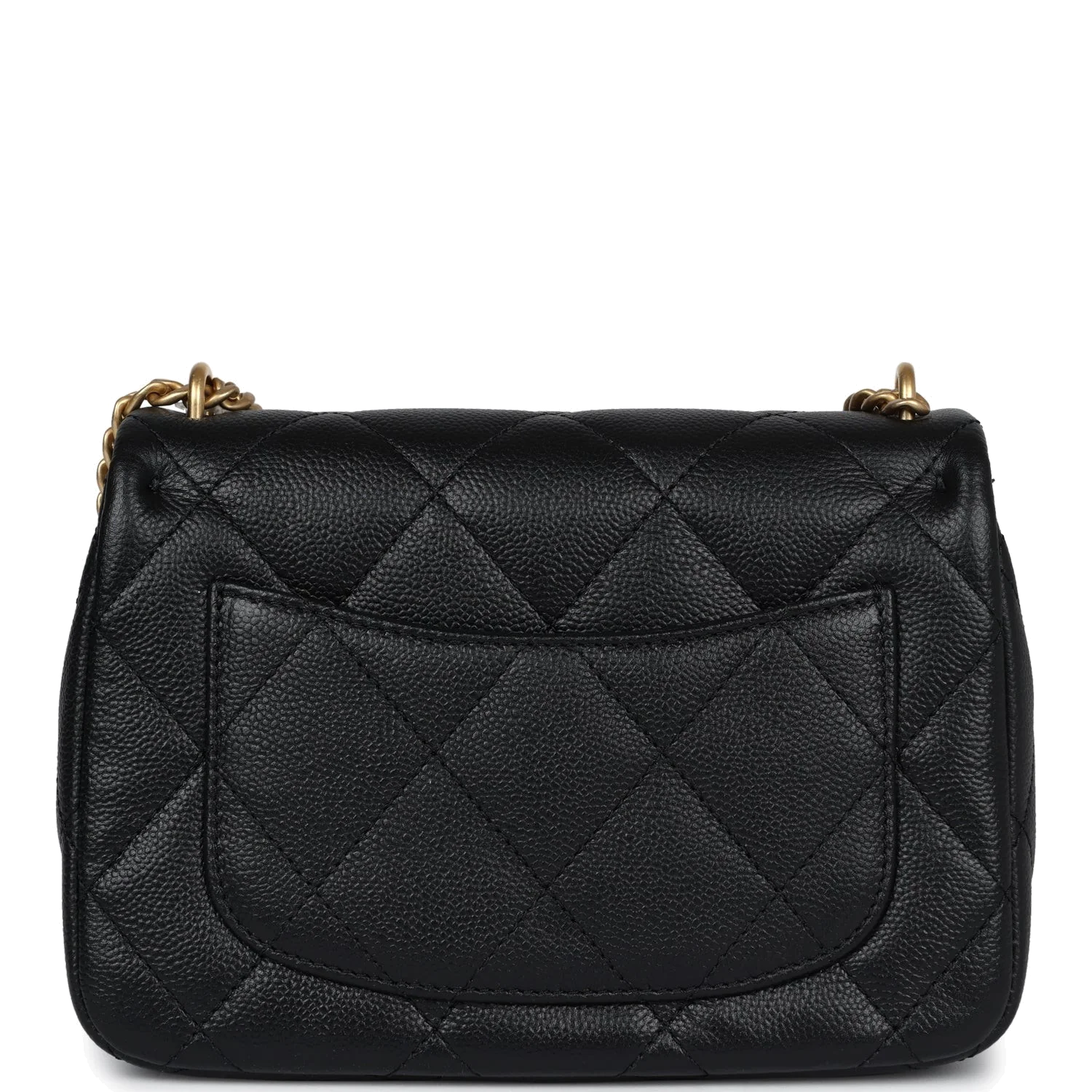 Chanel Mini Sweetheart Crush Square Flap Bag Black Caviar — фото 5