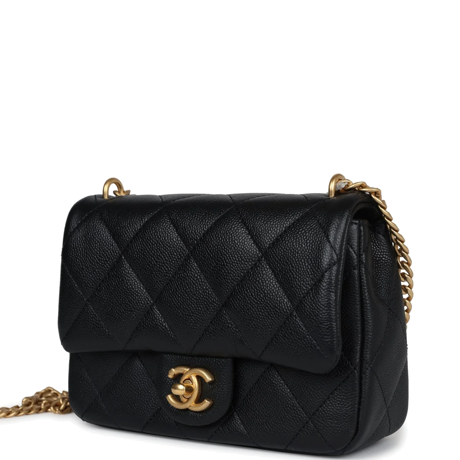 Chanel Mini Sweetheart Crush Square Flap Bag Black Caviar — фото 6