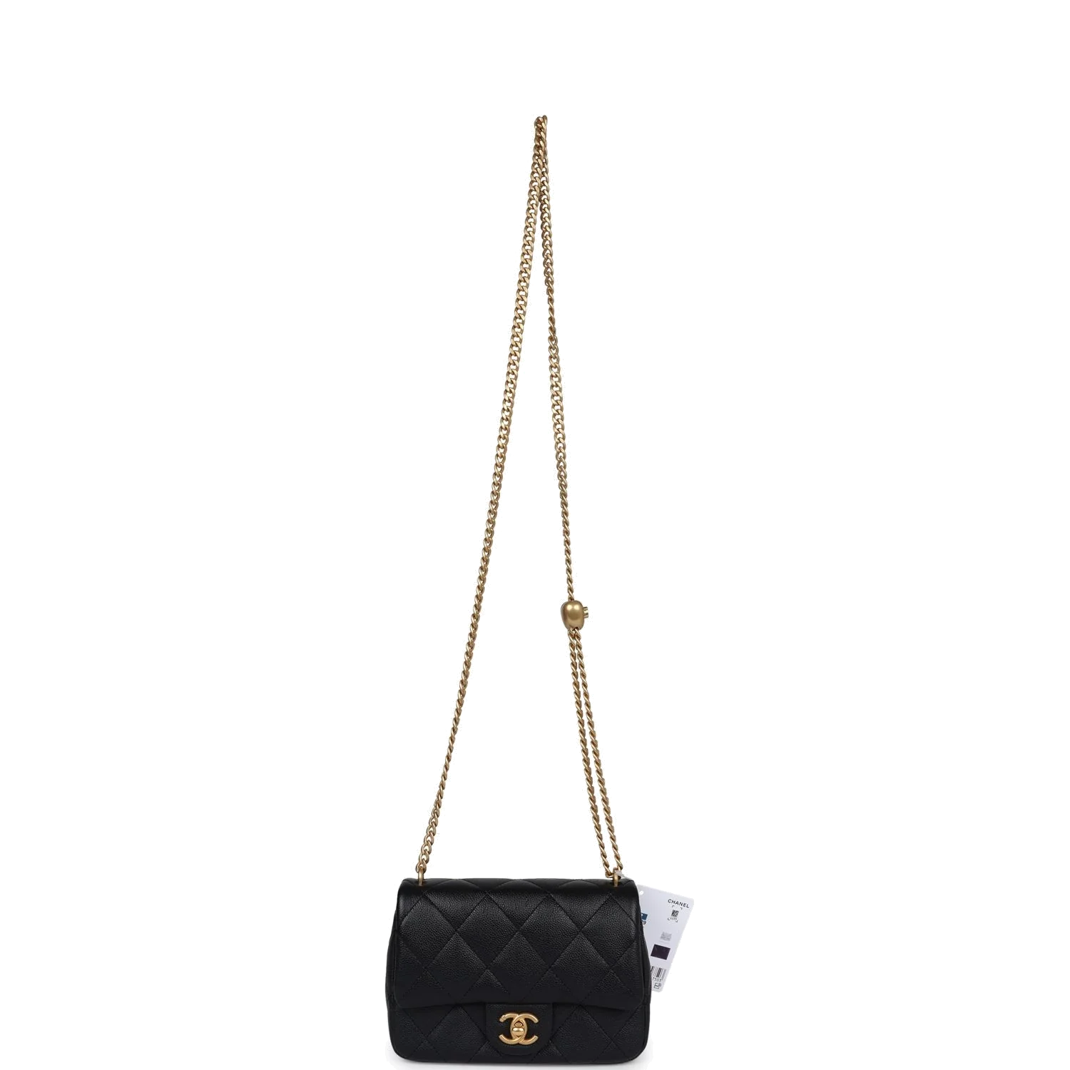 Chanel Mini Sweetheart Crush Square Flap Bag Black Caviar — фото 8