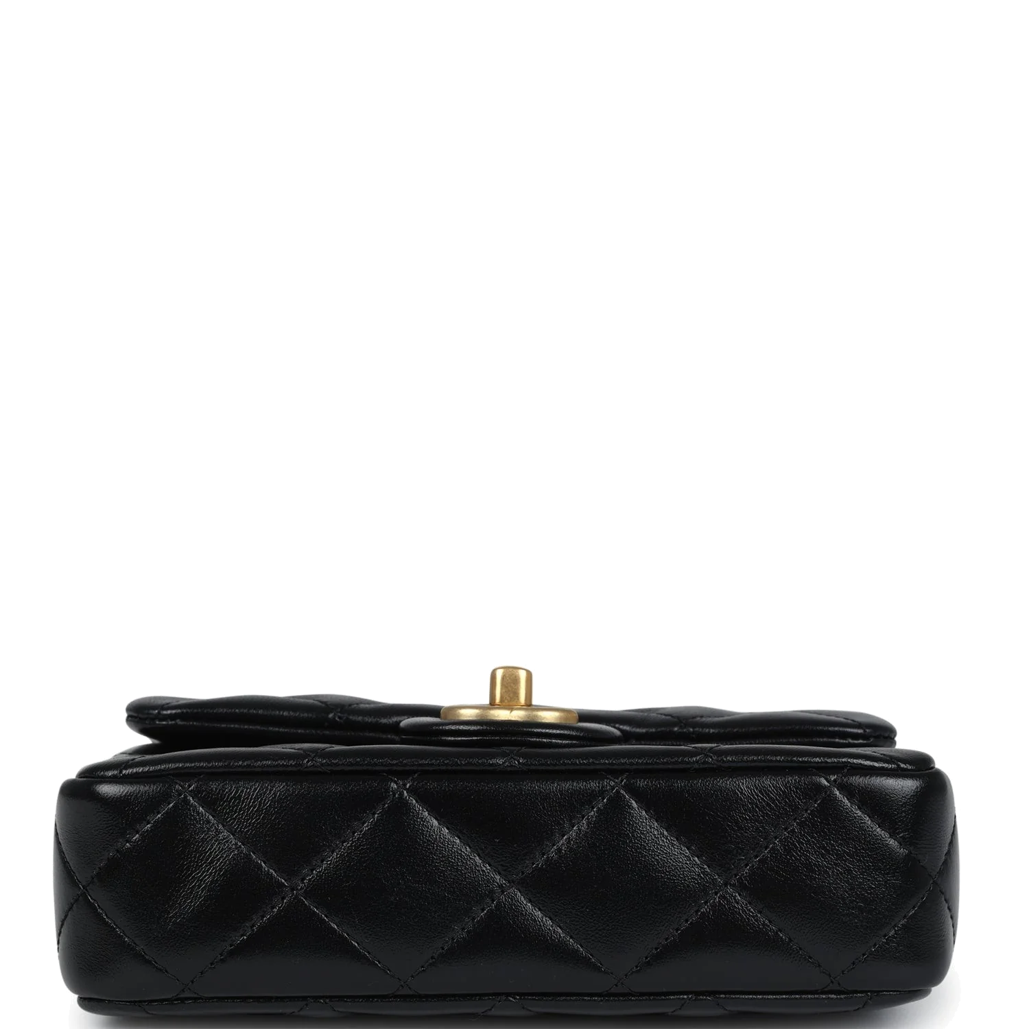 Chanel Mini Sweetheart Crush Square Flap Bag Black Shiny Calfskin — фото 7