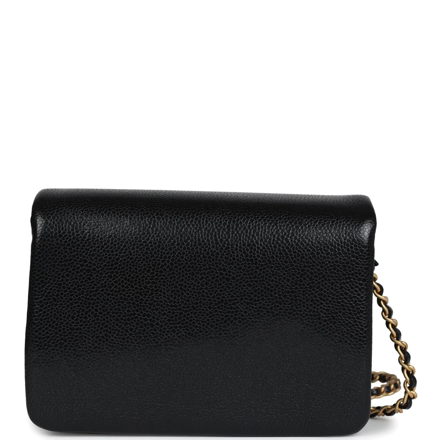 Chanel Mini Flap Bag Black Shiny Caviar — фото 5