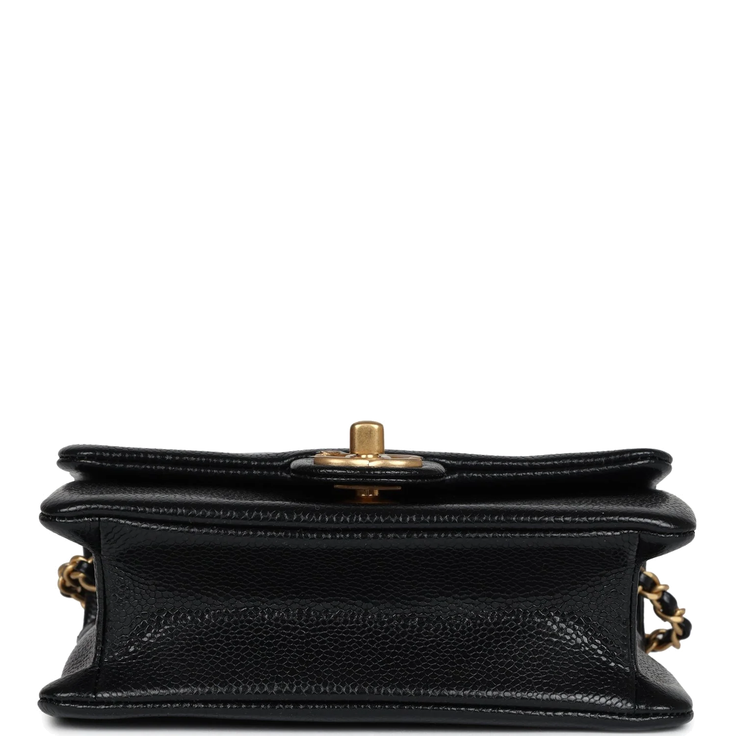 Chanel Mini Flap Bag Black Shiny Caviar — фото 7