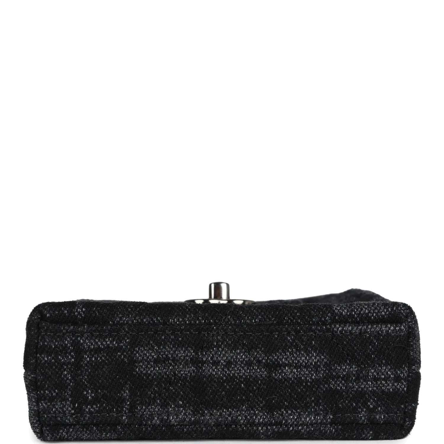 Chanel Nano Kelly Shopper Black and Grey Printed Denim — фото 7