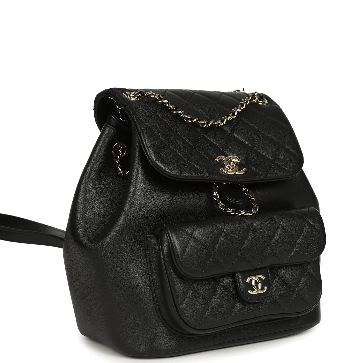 Chanel Medium Duma Backpack Black Calfskin — фото 3