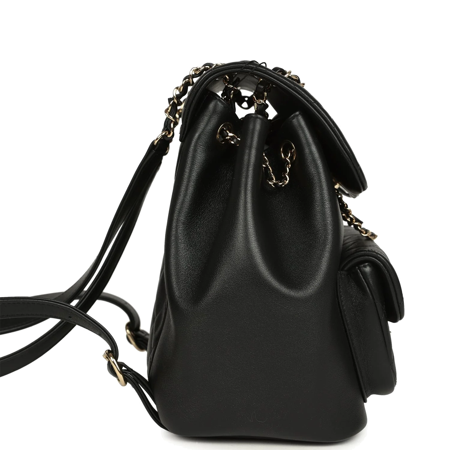 Chanel Medium Duma Backpack Black Calfskin — фото 4
