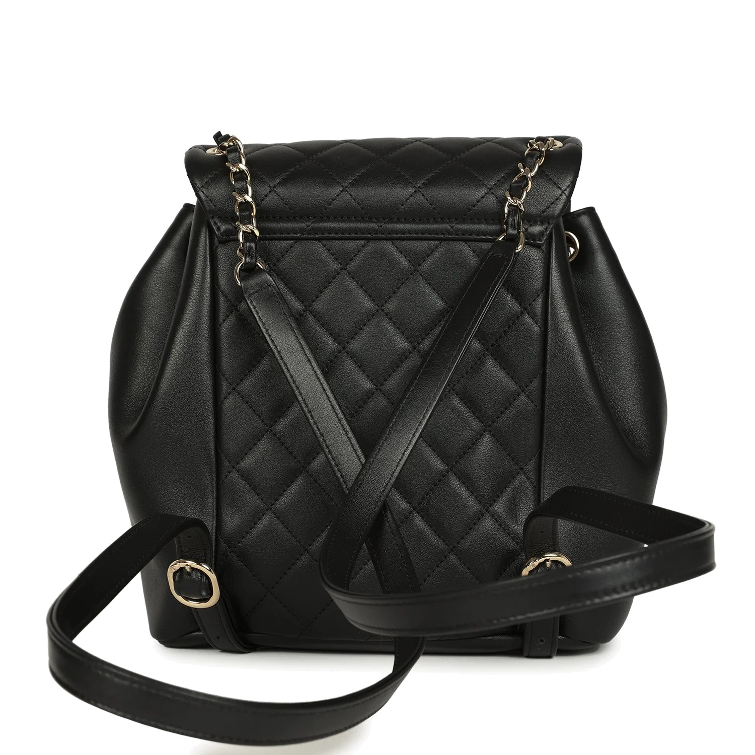 Chanel Medium Duma Backpack Black Calfskin — фото 5