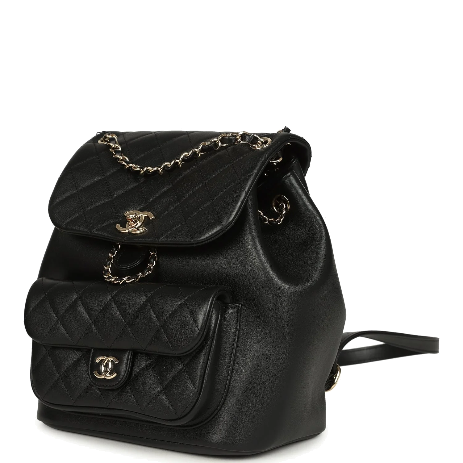 Chanel Medium Duma Backpack Black Calfskin — фото 6