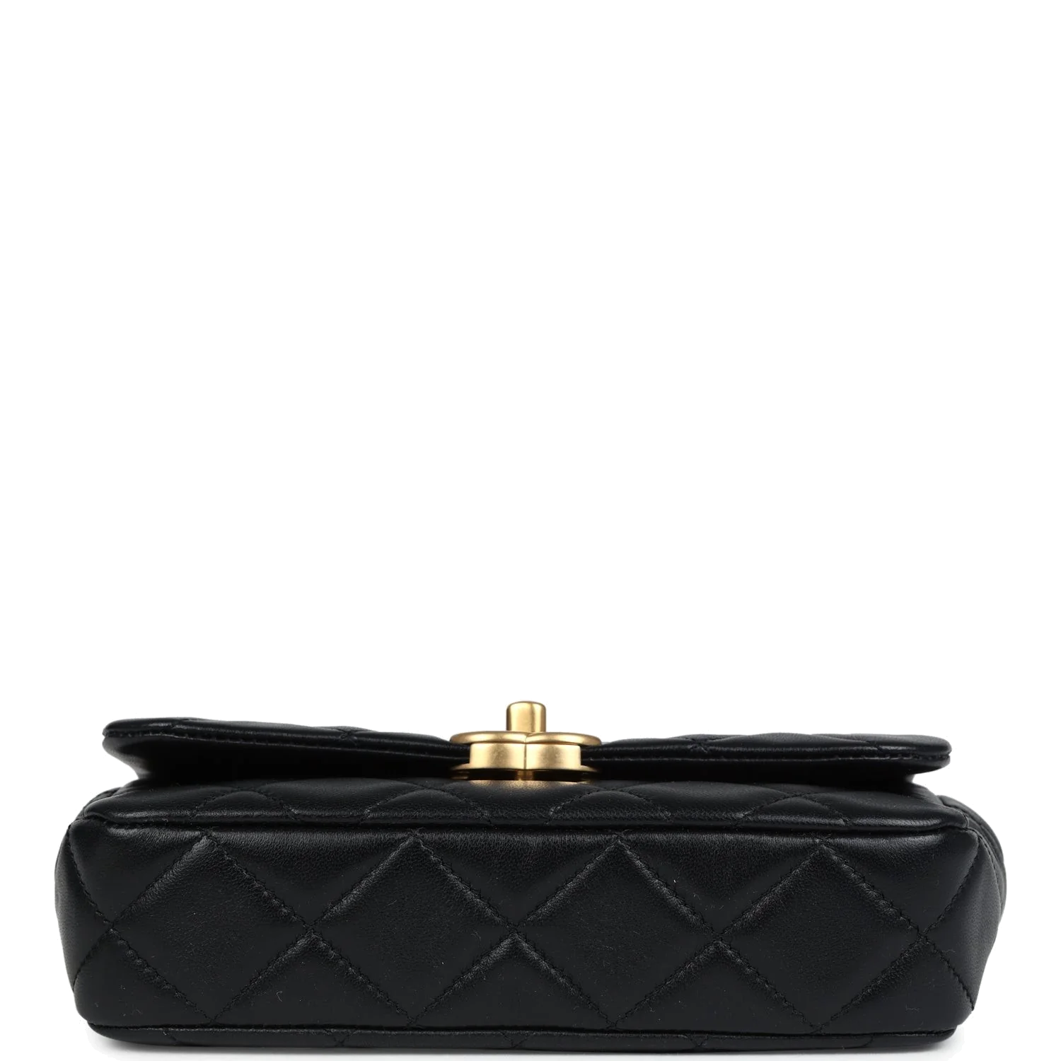 Chanel Mini Pearly Chain Flap Bag Black Lambskin — фото 7