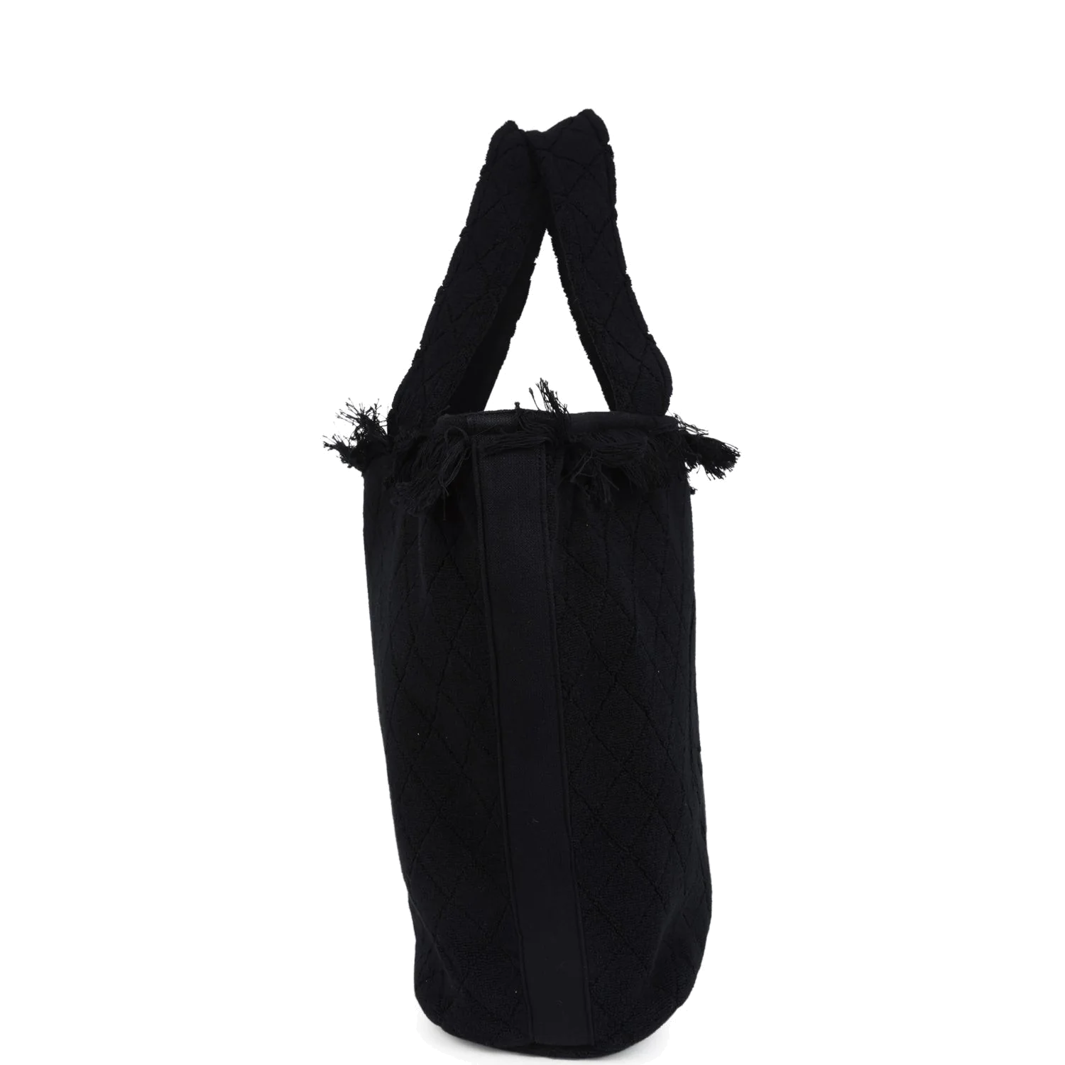 Chanel Coco Beach Tote Bag & Towel Set Black Terry Cloth — фото 6