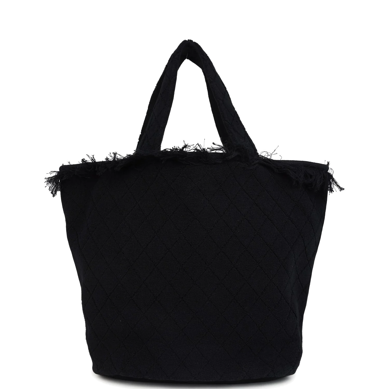 Chanel Coco Beach Tote Bag & Towel Set Black Terry Cloth — фото 7