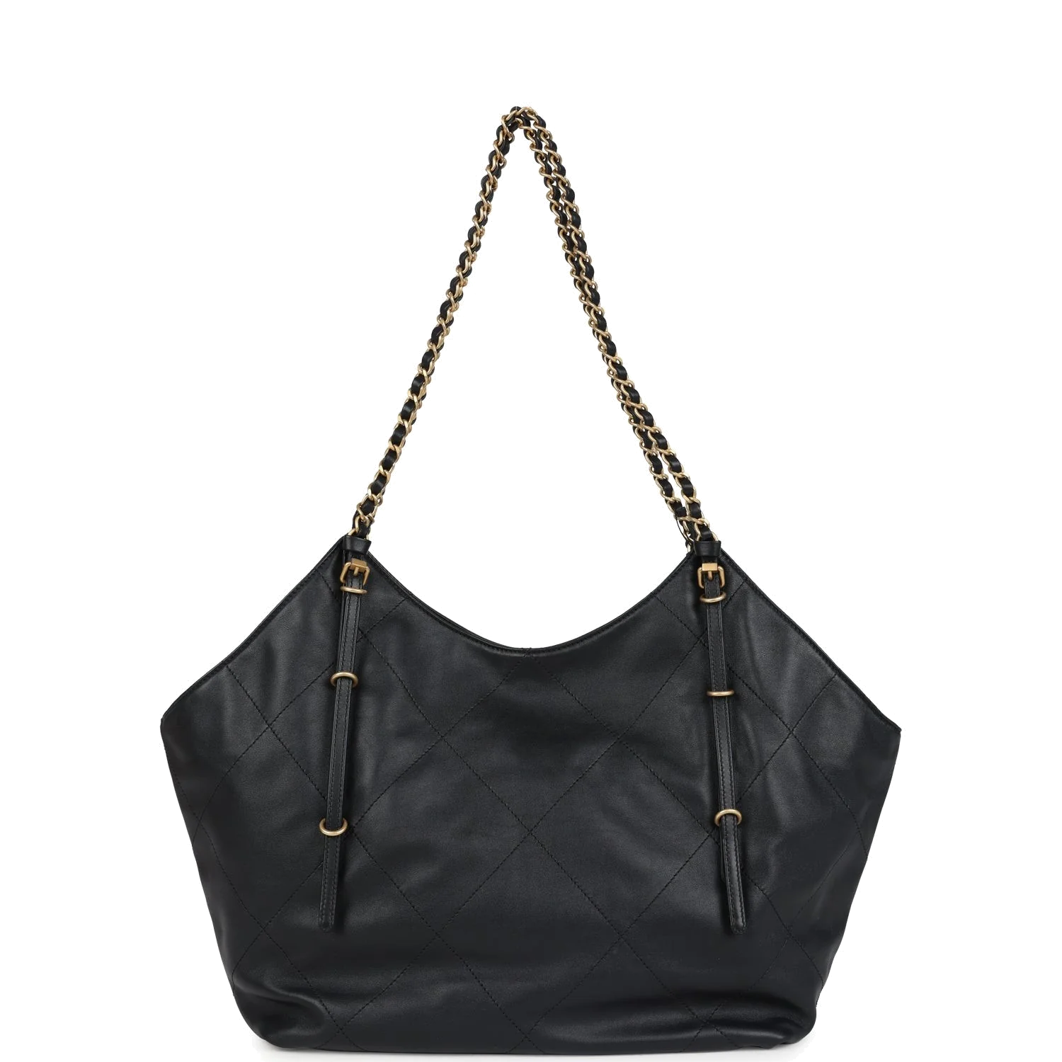 Chanel Small Coco Shopping Bag Black Calfskin — фото 5