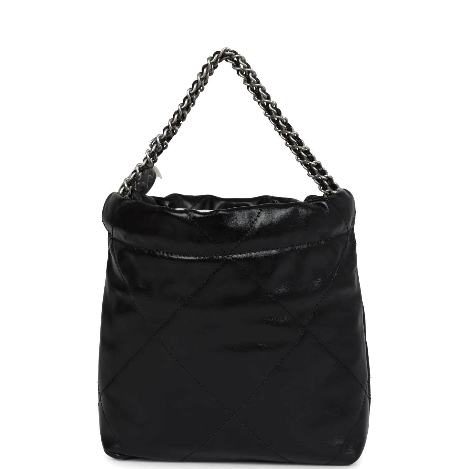 Chanel Mini 22 Bag Black Shiny Calfskin — фото 5