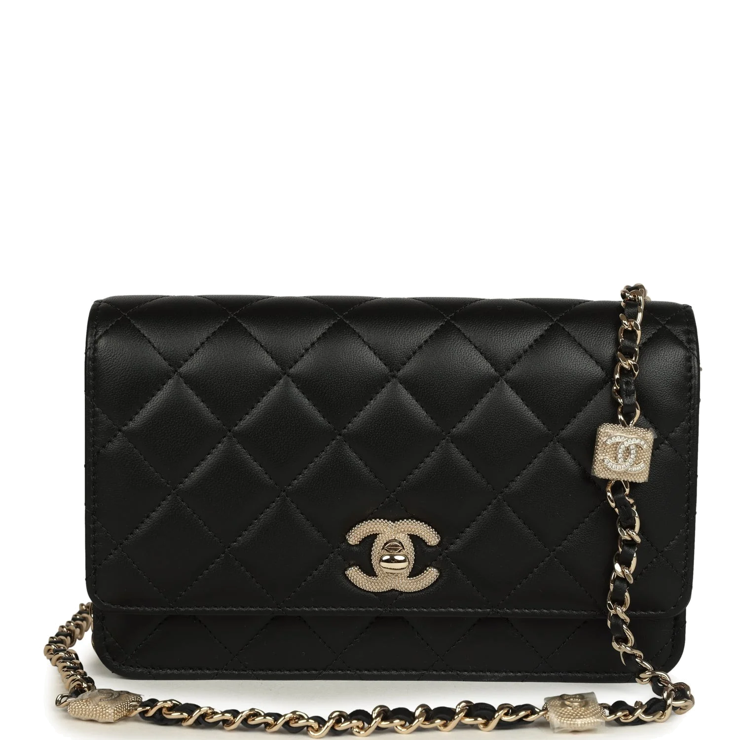 Chanel Wallet On Chain WOC Black Lambskin — фото 2