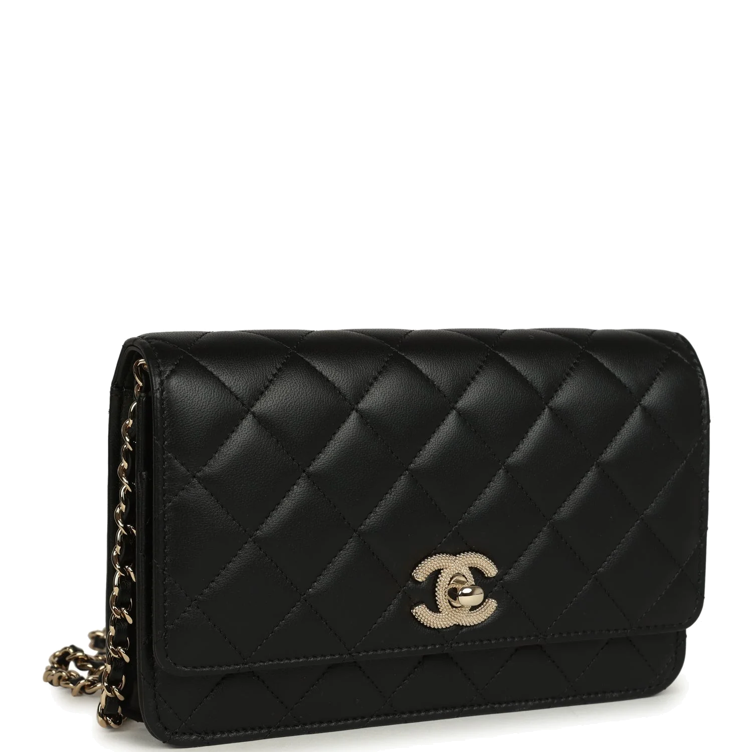 Chanel Wallet On Chain WOC Black Lambskin — фото 3