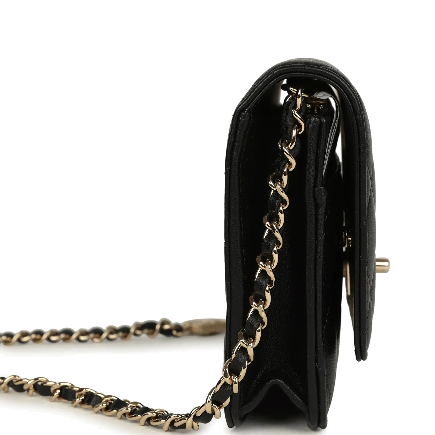 Chanel Wallet On Chain WOC Black Lambskin — фото 4