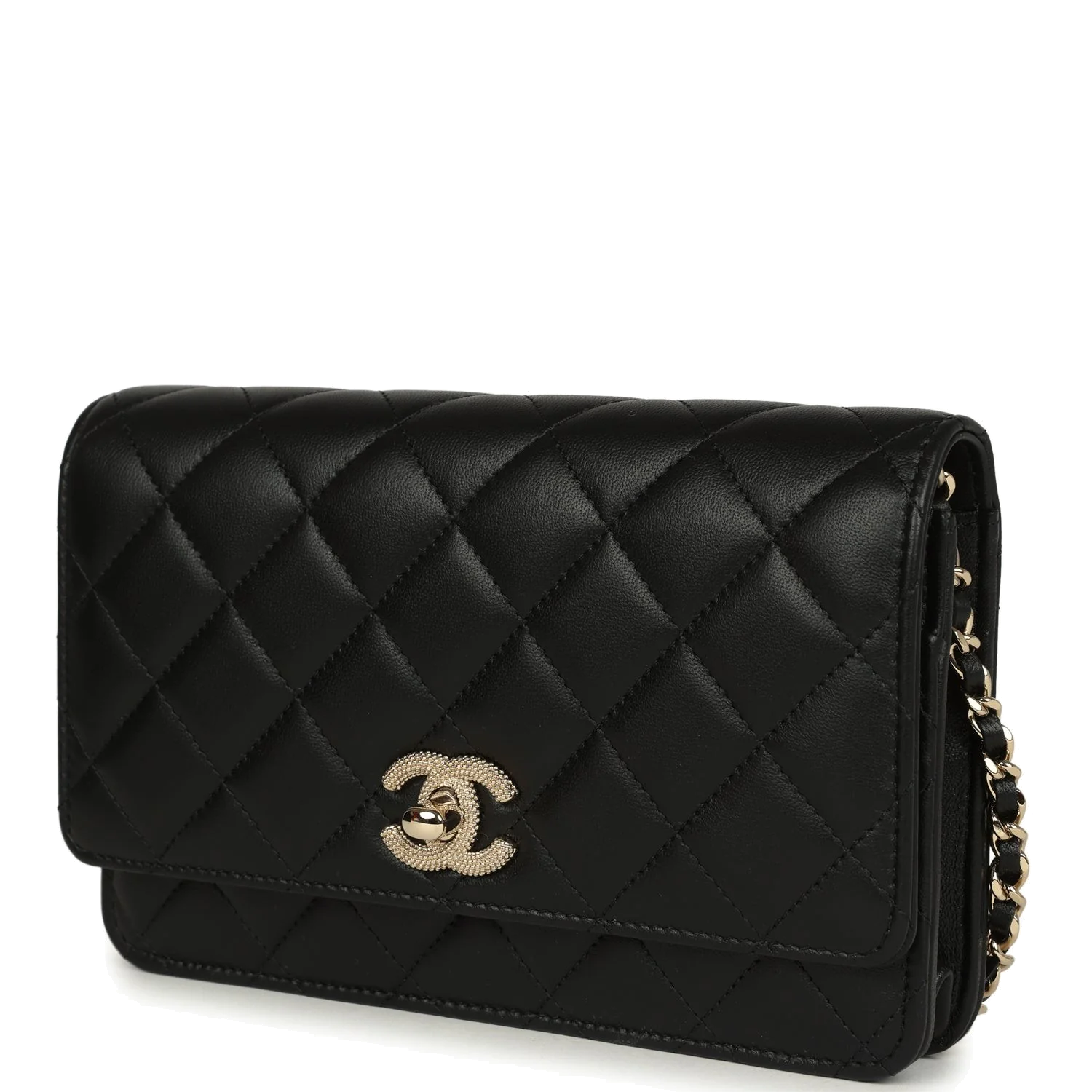 Chanel Wallet On Chain WOC Black Lambskin — фото 6