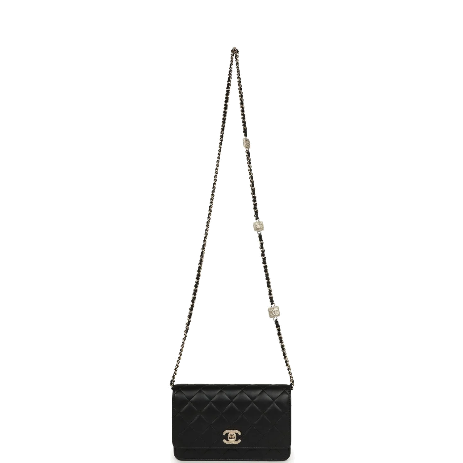 Chanel Wallet On Chain WOC Black Lambskin — фото 8