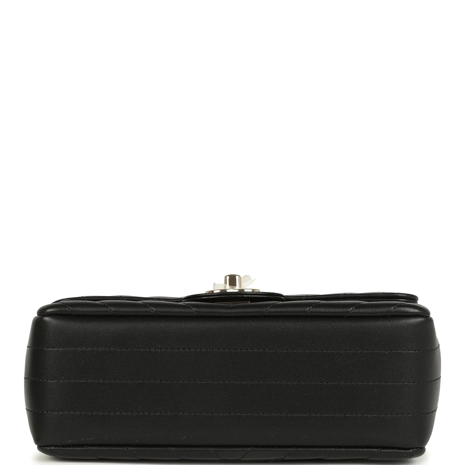 Chanel Mini Chevron Classic Rectangular Flap Bag Black Lambskin — фото 7