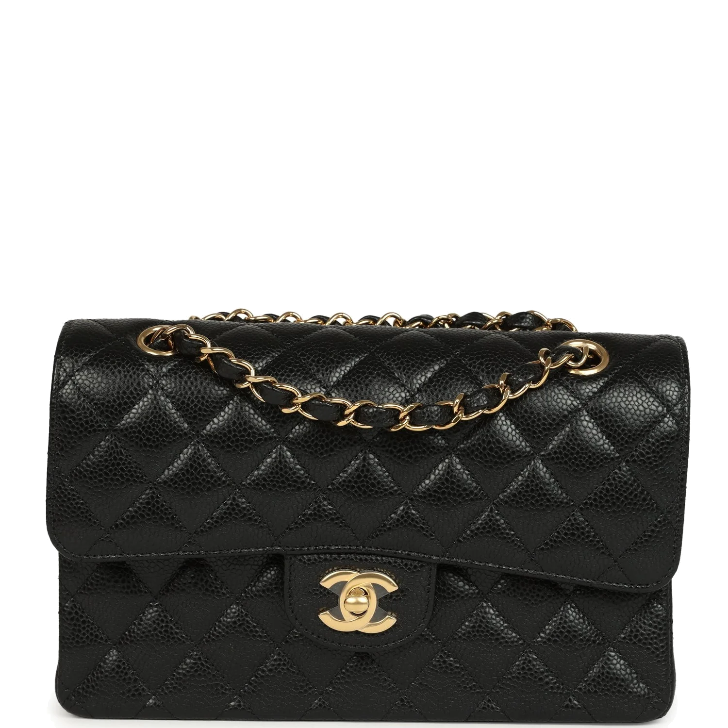 Chanel Small Classic Double Flap Bag Black Caviar — фото 2