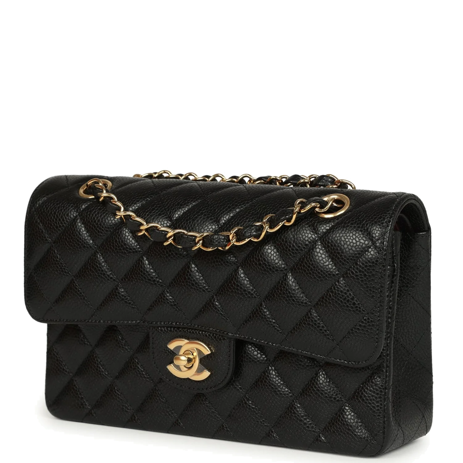 Chanel Small Classic Double Flap Bag Black Caviar — фото 6