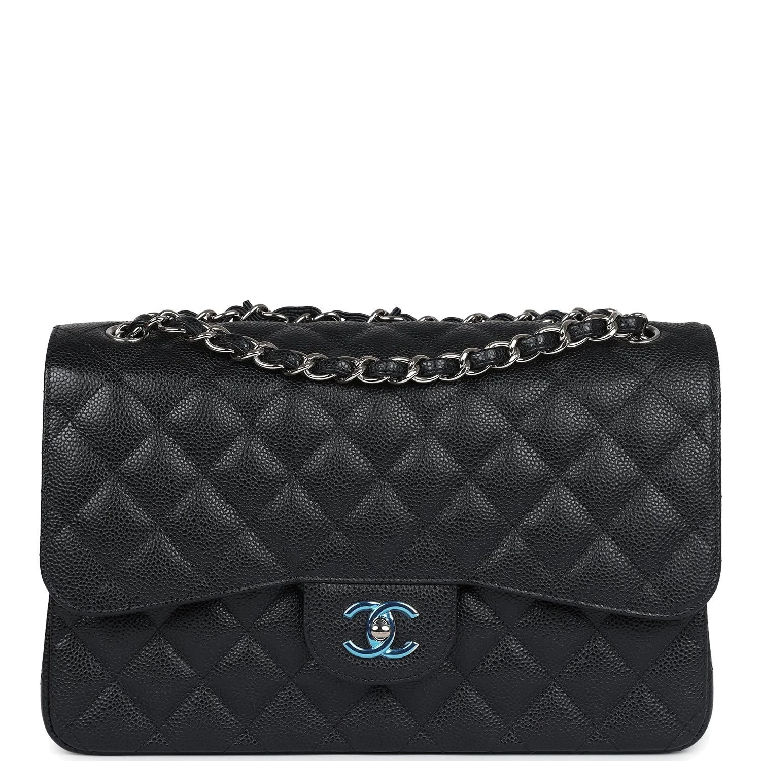 Chanel Jumbo Classic Double Flap Bag Black Caviar — фото 2
