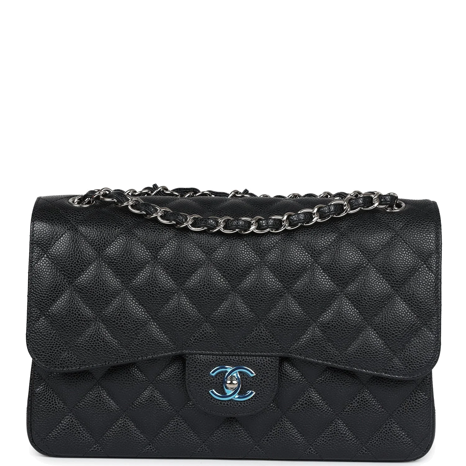 Chanel Jumbo Classic Double Flap Bag Black Caviar — фото 3