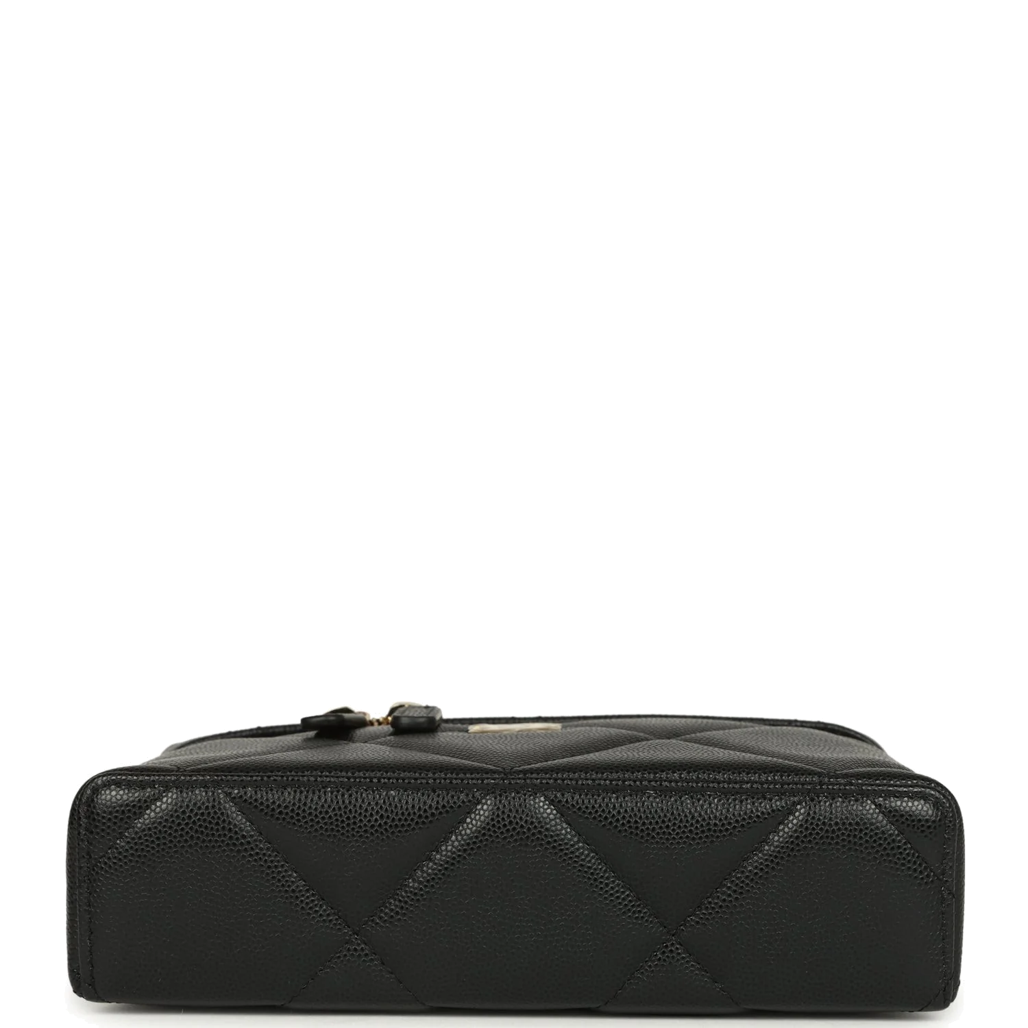 Chanel Top Handle Slim Vanity Case with Chain Black Shiny Caviar — фото 7
