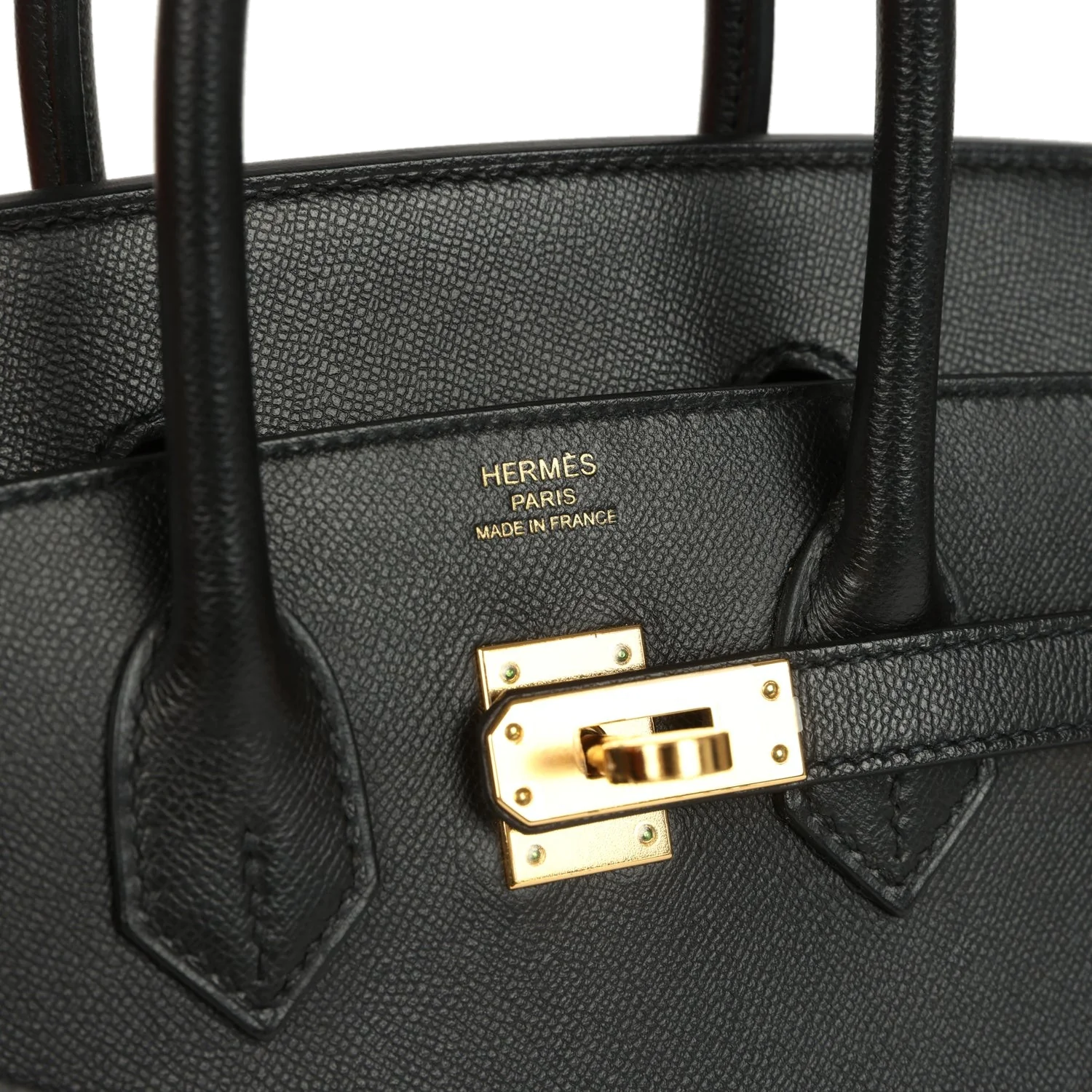Hermes Birkin Sellier 25 Black Madame Gold Hardware — фото 8