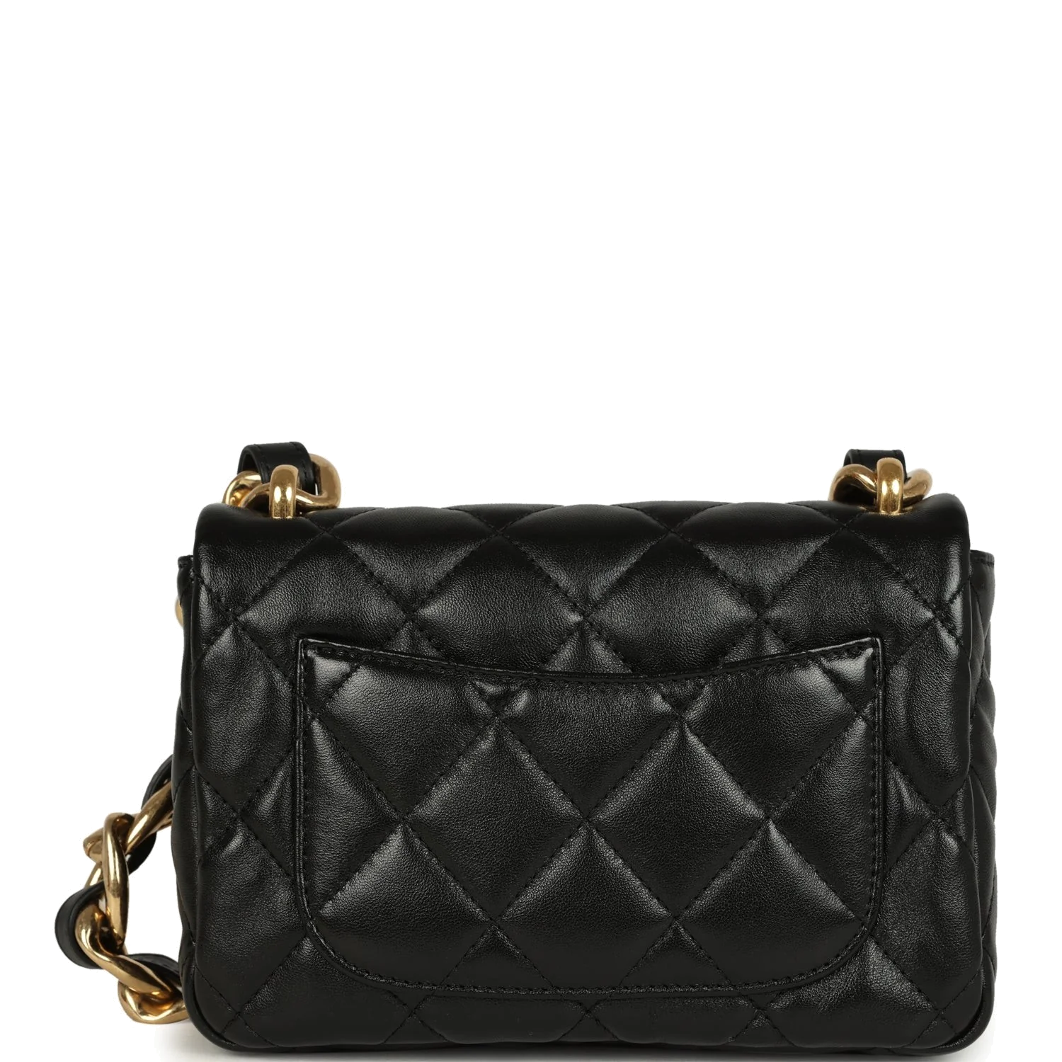 Chanel Small Funky Town Flap Bag Black Shiny Lambskin — фото 5