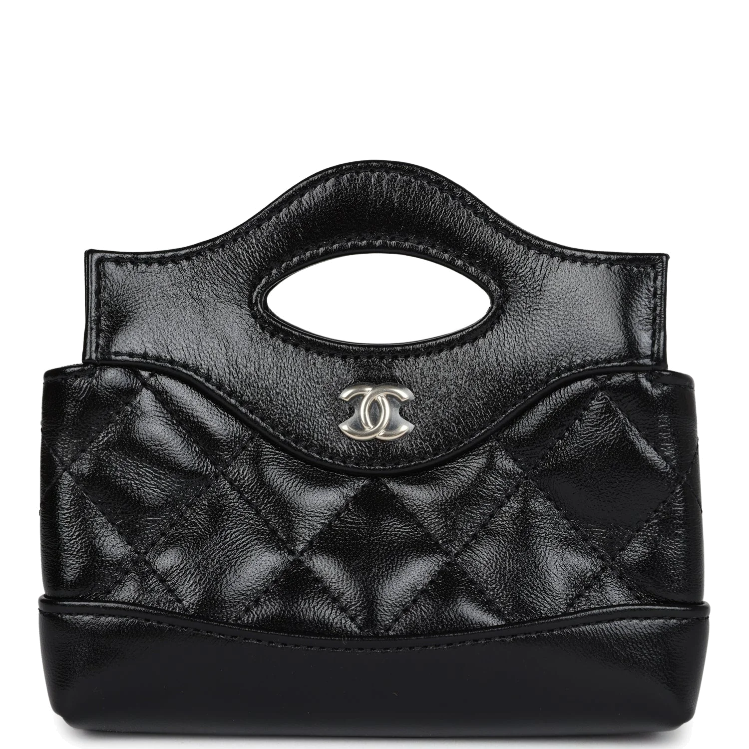Chanel Micro 31 Shopper Black Shiny Lambskin — фото 2