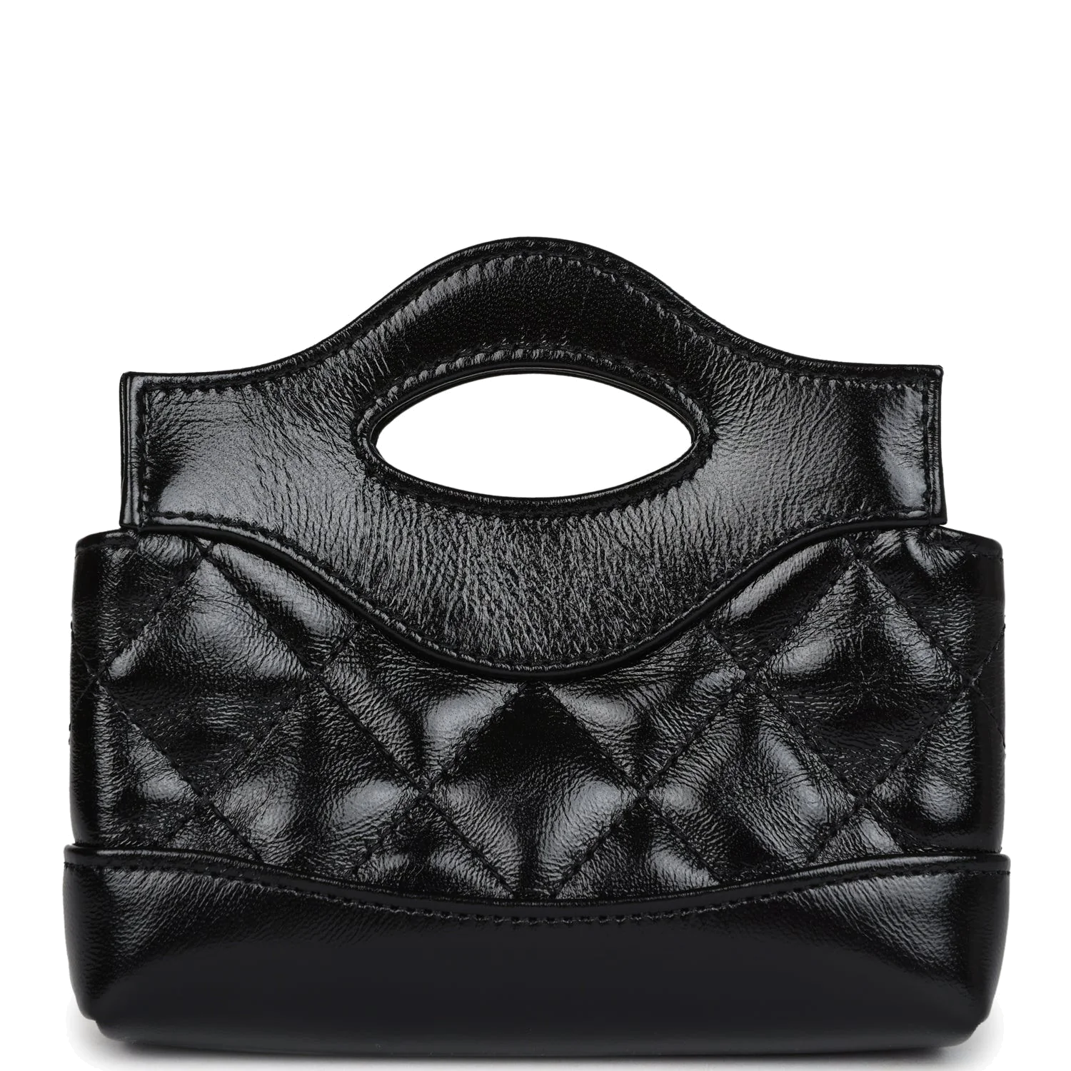 Chanel Micro 31 Shopper Black Shiny Lambskin — фото 5