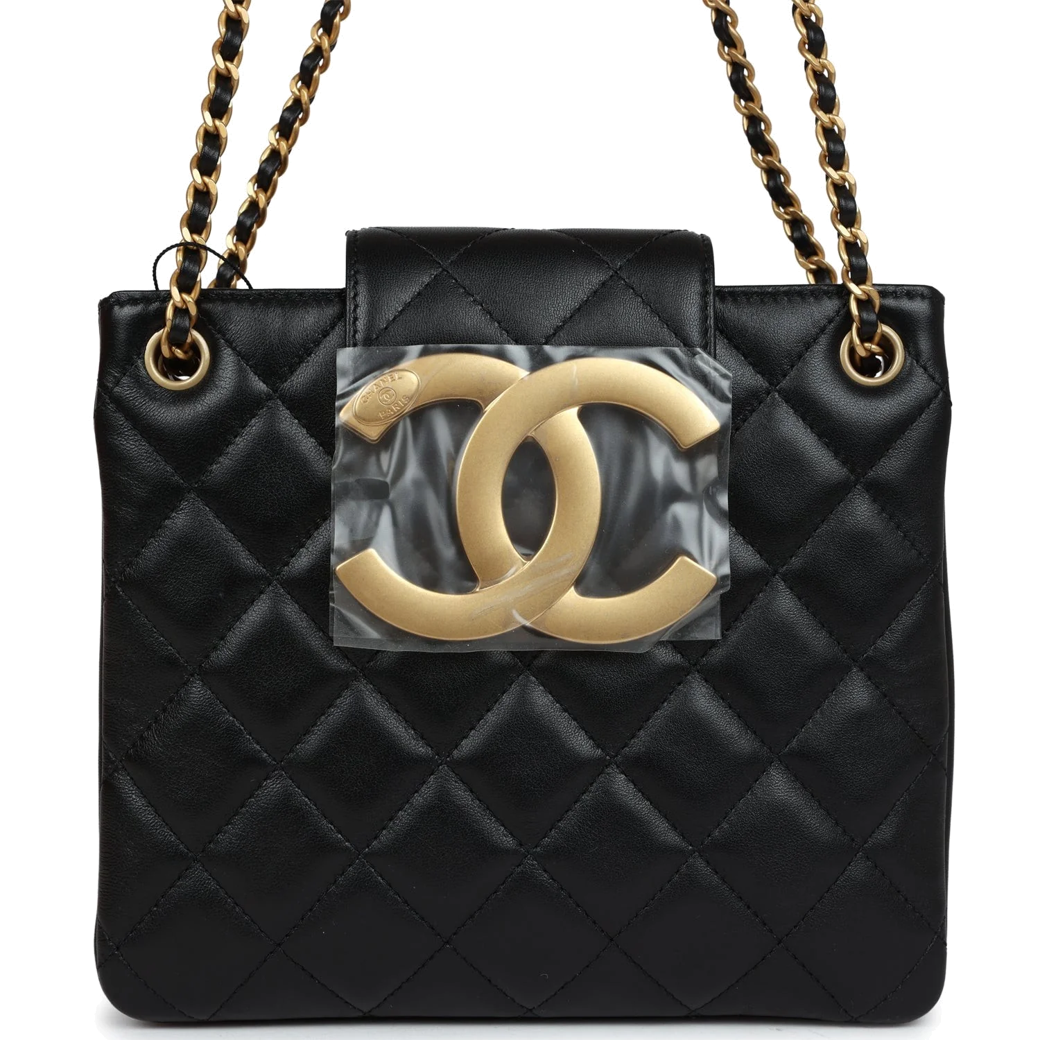 Chanel Small CC Shoulder Bag Black Lambskin — фото 2
